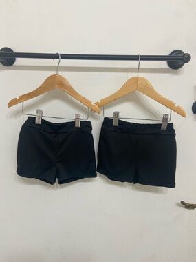 Target Cat & Jack Girls Kids Black Stretch Swim/Active Shorts